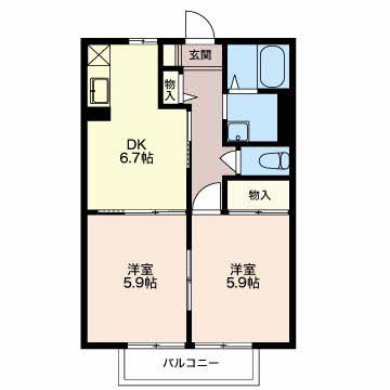 アベニュー松山 0203号-2