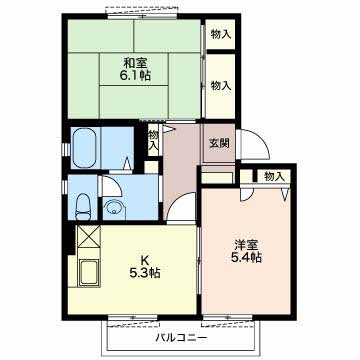 コーポグリーンヒルA201-2