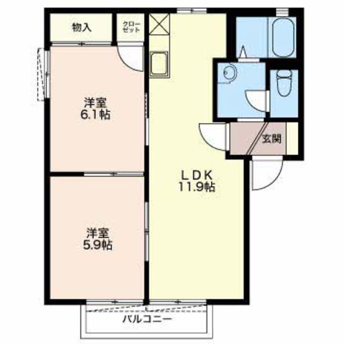 オーシャンビュー若松A201-2