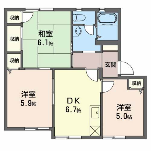 フォーレス沖田 A102号-2