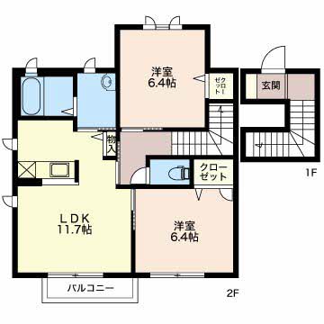平川テラス B203号-16