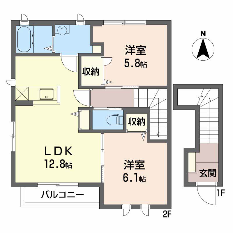 メイプルコーポA203-2