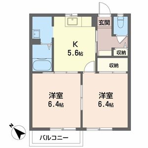 アネックス虹　ＤＥ D102号室