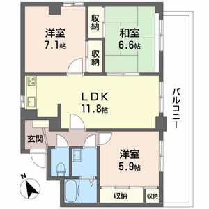 サンパレス大野 0203号室
