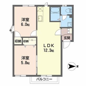 ジュネス砥川 0201号室