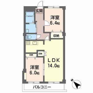 ブルースカイマンションⅡ 001E号室