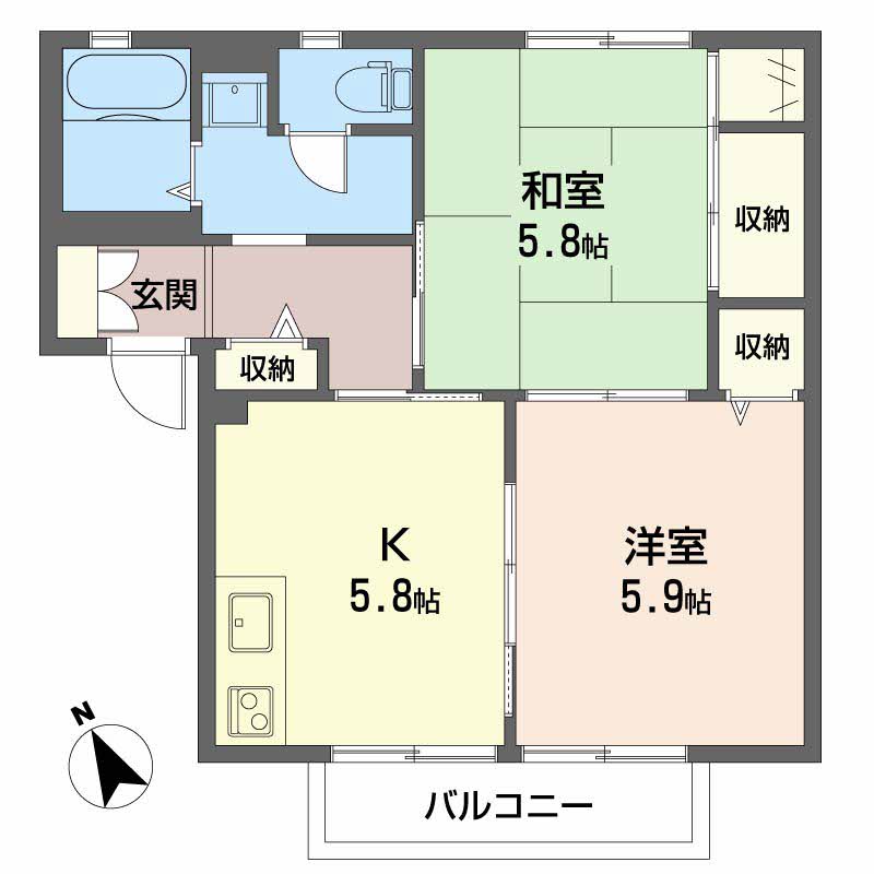 城北ガーデンプレイスB201-2