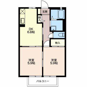 シャルム明治 A202号-2