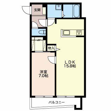 シティリバーフォレスト 0101号-2