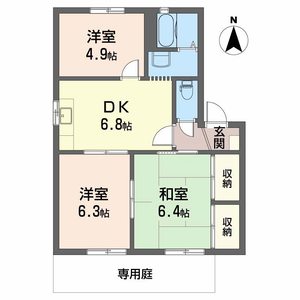 ヴェルディ白石　Ｃ棟 B0102号室