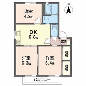 ヴェルディ白石　Ｃ棟 B0202号室