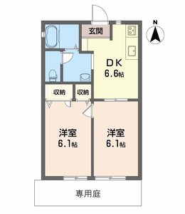 メゾン北野Ⅲ　Ｂ棟 B0102号室