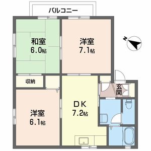 アクセスＳ．Ｋ　　Ｂ棟 B0201号室