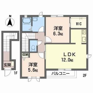 パルティータⅡ　Ｂ棟 B0202号室