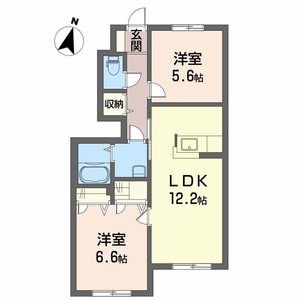 ベルセ東若宮　Ｂ棟 B0101号室