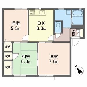 フレグランス新居 B棟 B0202号-2