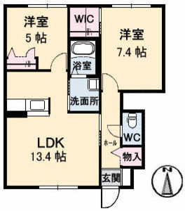 シャーメゾン　エメ　Ａ棟 A0102号室