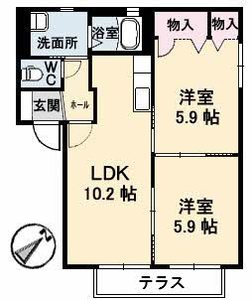 ラ　パルテール旭川　壱番館 A0102号室