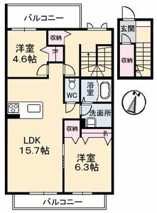 アルファ　Ａ棟 A0202号-4