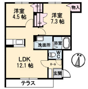 ケンズフィールド ホライズン A102号-13