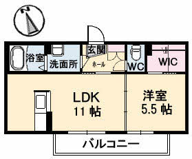 グレイスフル橘　Ａ棟 A202号室