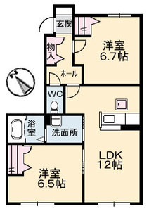 フラットスクエア庚午北 A0103号-16
