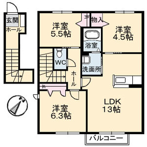 ウィステリア　Ｂ B0201号室