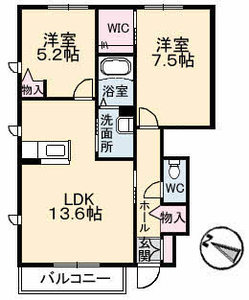 メゾンＲＹＯＳＥＮⅡ　Ｄ棟 D0111号室
