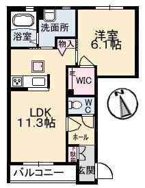 シャーメゾン　ウィステリア　Ａ棟 A0102号室