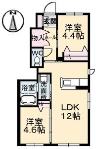 シャーメゾン上林 A棟 A101号-16