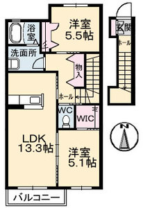 シャーメゾン上林　Ｂ棟 B202号室