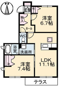 シャーメゾン上林　Ｃ棟 C103号室