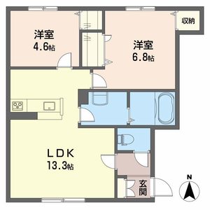 メゾン　クレール　Ａ棟 A102号-4