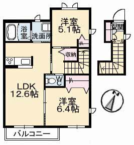 アローゼ B棟 B0203号-3