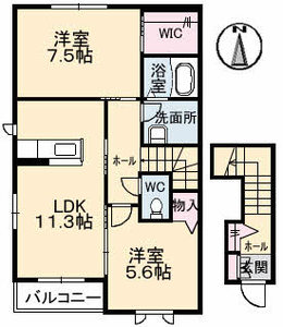 シャーメゾン　モモ　　　Ａ棟 A0201号室