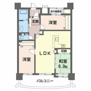 アドバンス２１ヴェルテ白石　弐番館 A1202号室