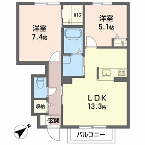 シャルムハイツ B棟 B0102号-2