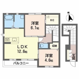 シャーメゾンＭｅｄｉｕｓ　Ｂ棟 B202号-2