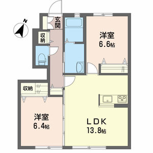 シャーメゾン秦山Ⅱ 102号-2