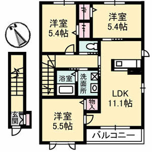 グランドソレイユ　Ｂ棟 B201号室
