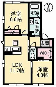 ソレアードⅡ　Ｂ棟 B0105号-4