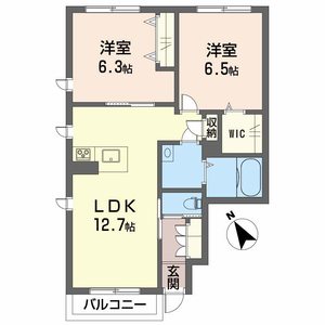シュ・フルーク　Ａ棟 A0102号-3