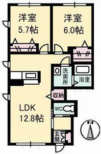 シャーメゾンタウン福山北　Ｃ棟 C0101号-2