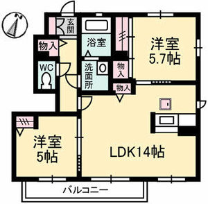シャーメゾン　アンジェリーナ　Ｄ棟 D0102号-2