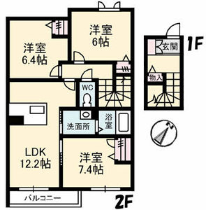 メゾン・ド・プルメリア　Ⅱ B0202号室