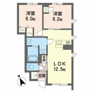 ガルテンＭＡＳＡＫＩ　Ｂ棟 B0105号室