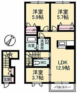 シェーン　ヴィラ 202号-2