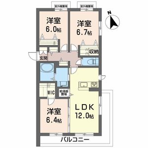 シャーメゾン初月Ⅱ　Ｂ棟 B0308号室