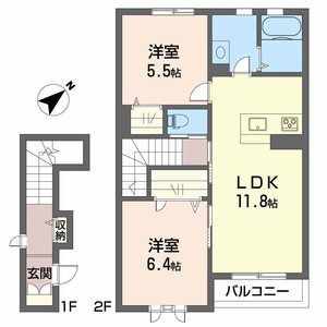 シャーメゾン　レーヴ秋桜 A0201号室