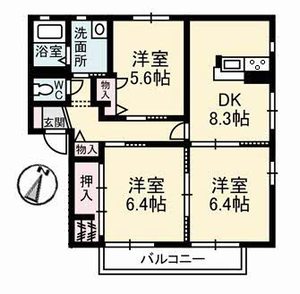 ペルレ　Ｄ棟 D0208号-16